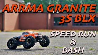 Arrma Granite 3S BLX Speed Run, Bash & Review