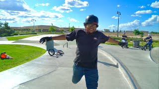 HE LEARNED BARSPINS 1 MINUTE AFTER I SAID THIS! (BMX TRIP)