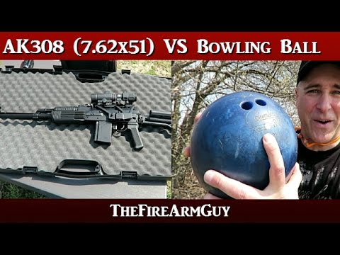 VEPR .308 Win vs Bowling Ball Range Test - TheFireArmGuy
