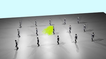 Respiratory Droplets Social Distancing Animation People Not Moving