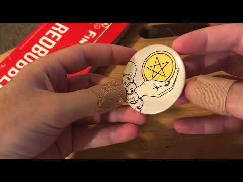 Red Bubble iphone case and pin unboxing - Rider Waite Smith tarot stuff
