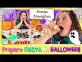 PREPARO mi FIESTA de HALLOWEEN 🎃 ¡Recetas TERRORIFICAS para mis INVITADOS! 👻