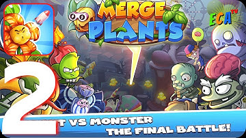 ⭐Merge Plants – Monster Defense⭐ Walkthrough Gameplay Part 2 Max Level (Android-iOS)