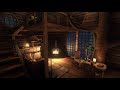 Comfortable Treehouse With Rain Fireplace Sounds For 12 Hours