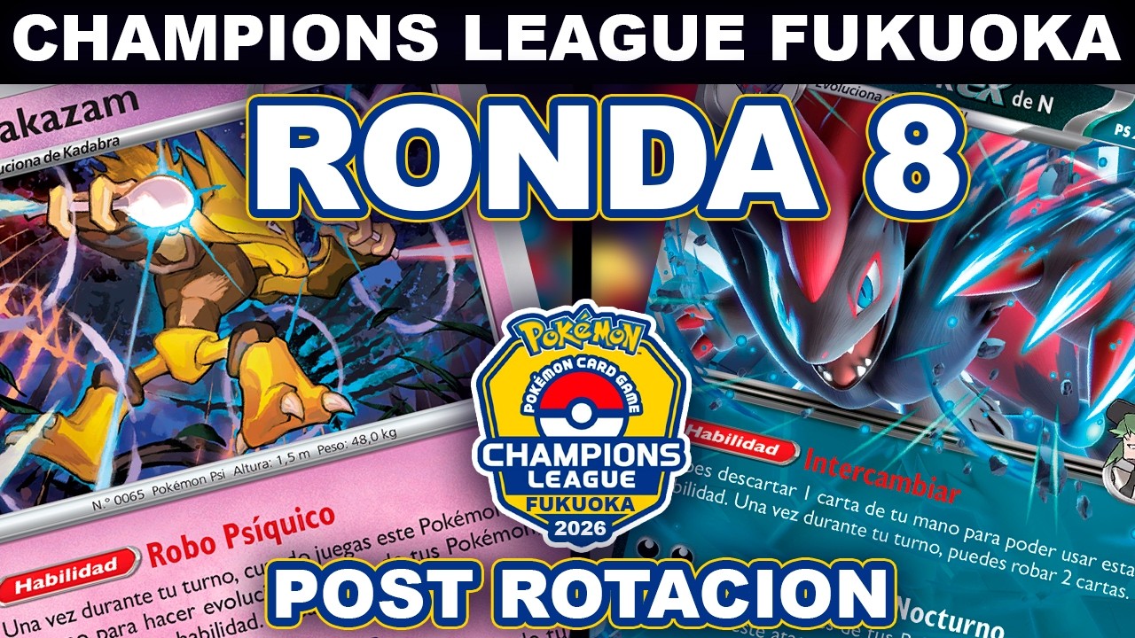 ALAKAZAM sorprende en Japón! 🧠⚡ Deck de premio único brilla en Champions League Fukuoka 2026 R8