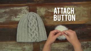 Interweave Yarn Hacks: Detachable Pom Pom @Interweavecraft