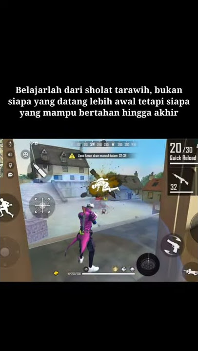 Story' wa ff versi ramadhan 'Belajarlah dari solat tarawih, bukan siapa yang datang lebih awal te...