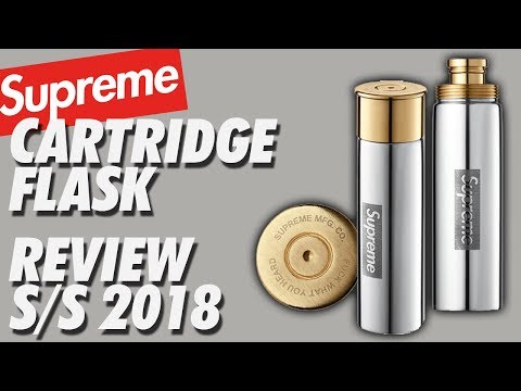 アクセサリー SUPREME English Pewter Company 18SS Supreme Cartridge Flask 6oz SS18 Pewter Made in England