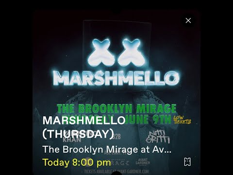 Marshmello **Live** - Mirage, Brooklyn, Nyc 2022