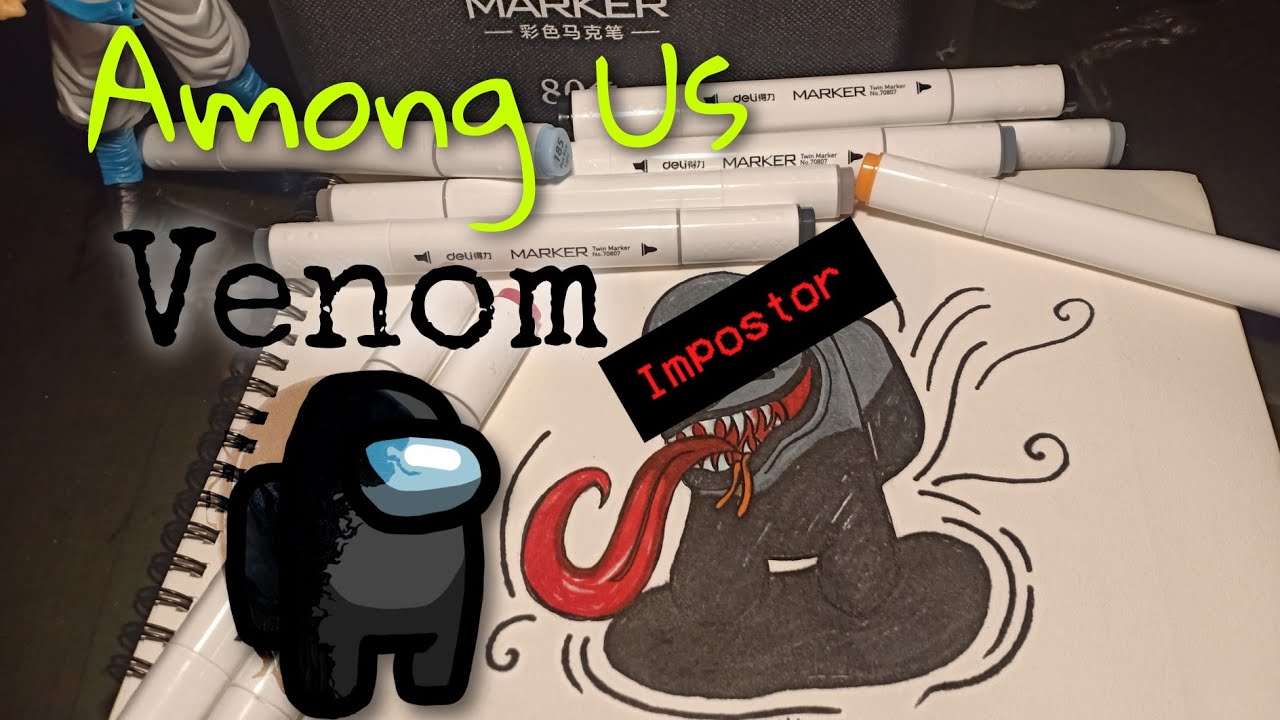 Menggambar Among Us Venom !!! YouTube