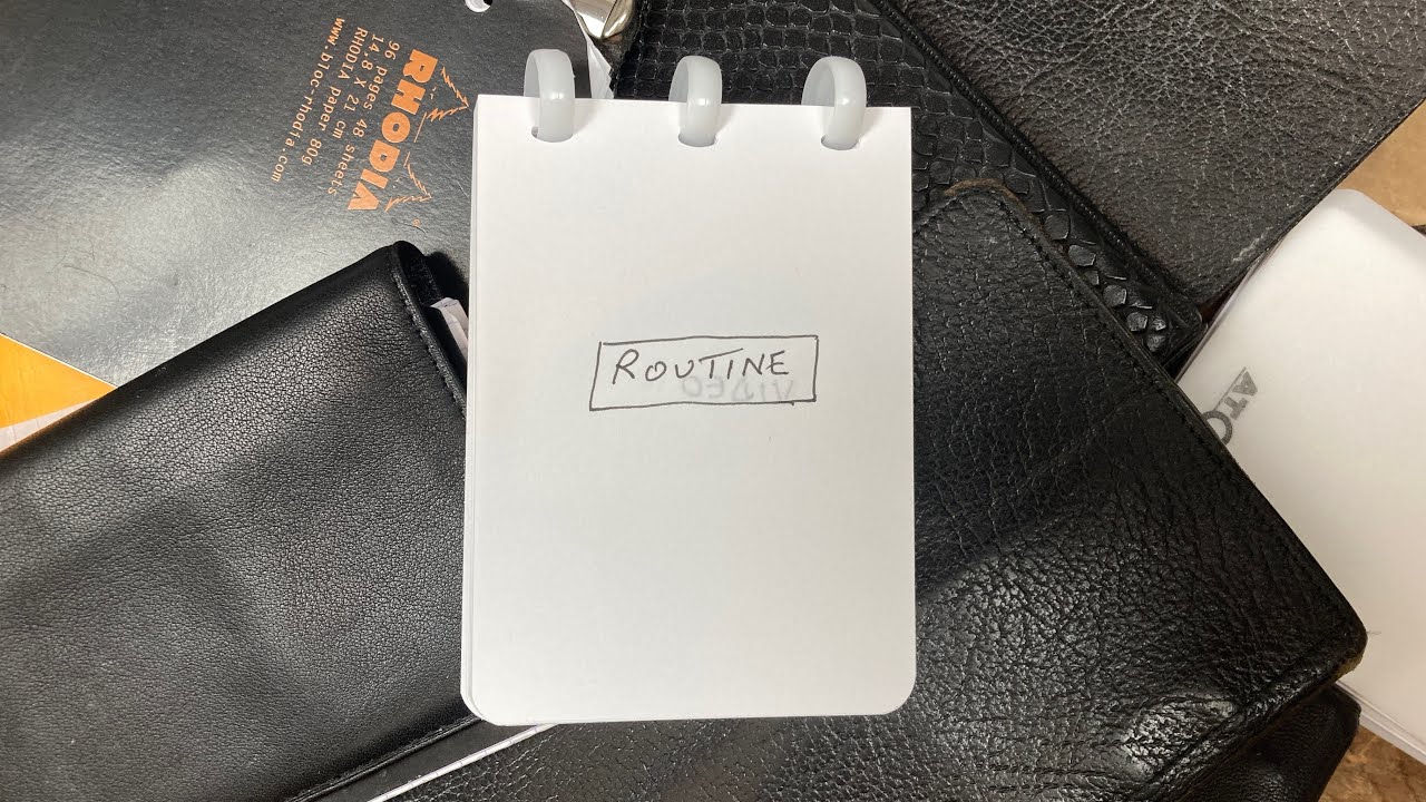 Routine tasks - try this method - paper based productivity