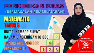 KSSR TAHUN 6 MATEMATIK: UNIT 1 | NOMBOR BULAT DALAM LINGKUNGAN 10 000 - MENGETAHUI NOMBOR (BHG 1)