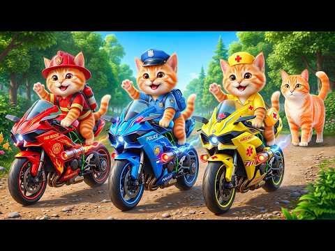 Mama Cat Trims Fur on the Farm and Makes Tiger Hat For Kittens At Home🐾🎩🐯