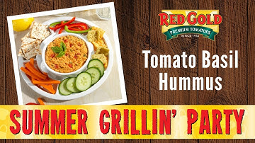 Red Gold Tomato Basil Hummus