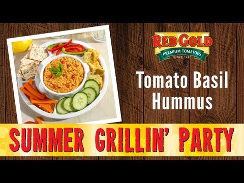 Red Gold Tomato Basil Hummus