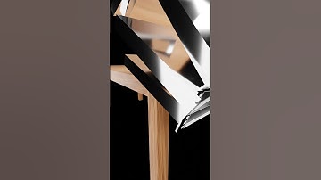 Server Racks falling on wooden table #3d #blender #key #3dart