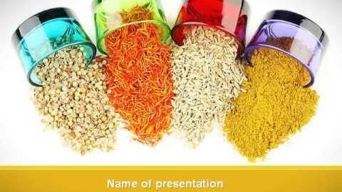 Spices PowerPoint Template by PoweredTemplate.com