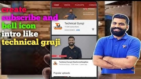 How To Make Bell Intro Like | Technical Guruji | Bell Intro Kaise Banaye |  make intro in phone