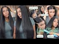 The most natural looking yaki straight closure wig tutorial  cut lace  bleached knots nadula hair
