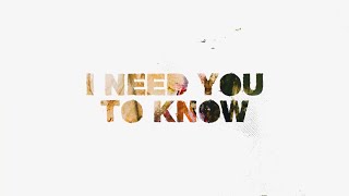 Armin van Buuren \u0026 Nicky Romero feat. Ifimay -  I Need You To Know (Official Lyric Video)