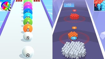 Ball Run 2048, Count Masters Satisfying Mobile Games All Levels Android,iOS Gameplay