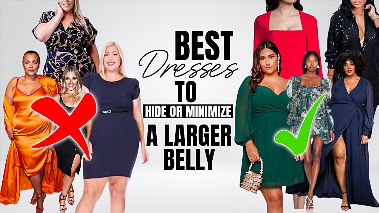 Best Dresses To Hide Or Minimize A Large Stomach