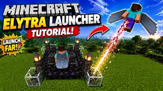 How to Build an Elytra Launcher in Minecraft! 🚀 Easy Tutorial