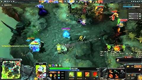 Pudge and Rubick fighting over who gets to hook Enigma