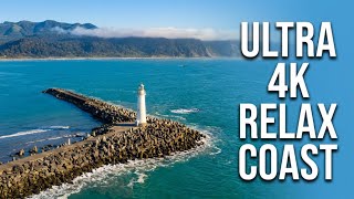 1 Hour of Relaxing California Coast in 4K | Drone Footage,  Ambient Music