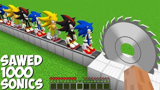 What if you SAWED ALL SONIC in Minecraft ? SHADOW SONIC, SUPER SONIC and SONIC SUPER TRAP ! by Cherry Home 1,377 views 2 years ago 8 minutes, 46 seconds