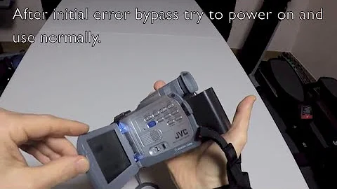 JVC GR-DV800U Error Message Fix/Bypass