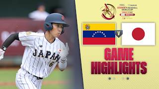 HIGHLIGHTS | Venezuela vs Japan | WBSC Women's Baseball World Cup - Group Stage