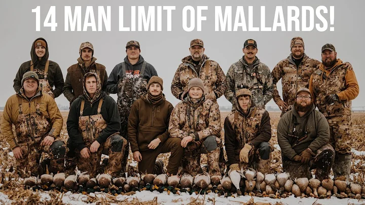 14 MAN LIMIT OF MALLARDS IN A CORN FIELD! THE CRAZIEST DUCK HUNT I'VE EVER EXPERIENCED!