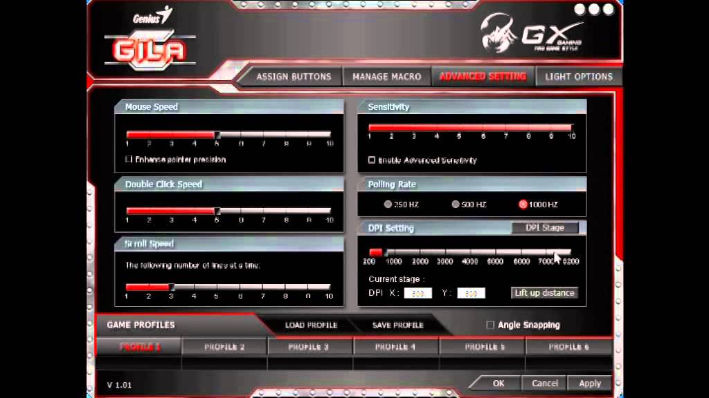 Software Review for the Genius GX Gila Mouse and GX Manticore Keyboard