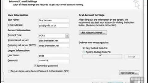 Outlook 2010 Tutorial   How to Add a POP Mail Account