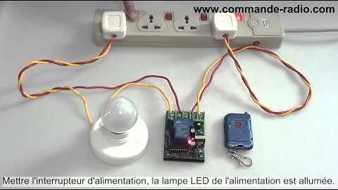 Longue Distance Commande Éclairage Par Kit Interrupteur Sans Fil avec Télécommande