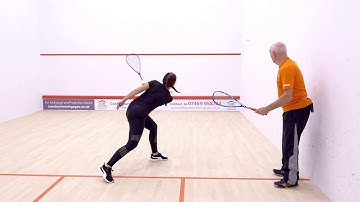 Squash tips: Coaching a beginner with Bryan Patterson - Forehand technique
