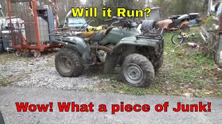 Water Damaged Honda Fourtrax 300 Will this Vintage ATV Start and Run