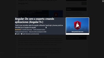 Angular: De cero a experto creando aplicaciones (Angular 9+)