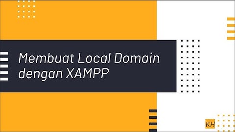 Web Programming: 3 Langkah mudah untuk membuat local  Domain  di XAMPP