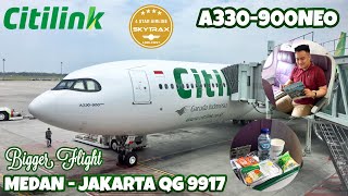 MANTAP ! TERBANG DENGAN PESAWAT TERBARU CITILINK A330-900 NEO | MEDAN - JAKARTA | QG - 9917 # VLOG67