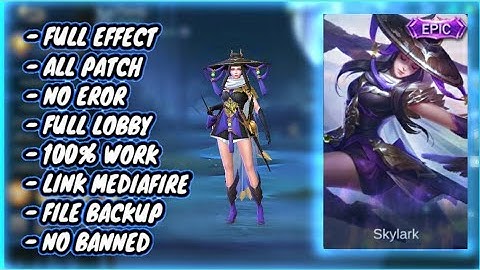 SCRIPT SKIN FANNY SKYLARK | PATCH BEATRIX + FULL EFFECT + FULL BACKGROUND + FILE BACKUP