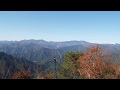 奈良県　大峯山系/台高山系の山なみ！