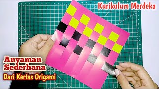 Anyaman Sederhana Dari Kertas Origami | Kreasi Anyaman Dari Kertas