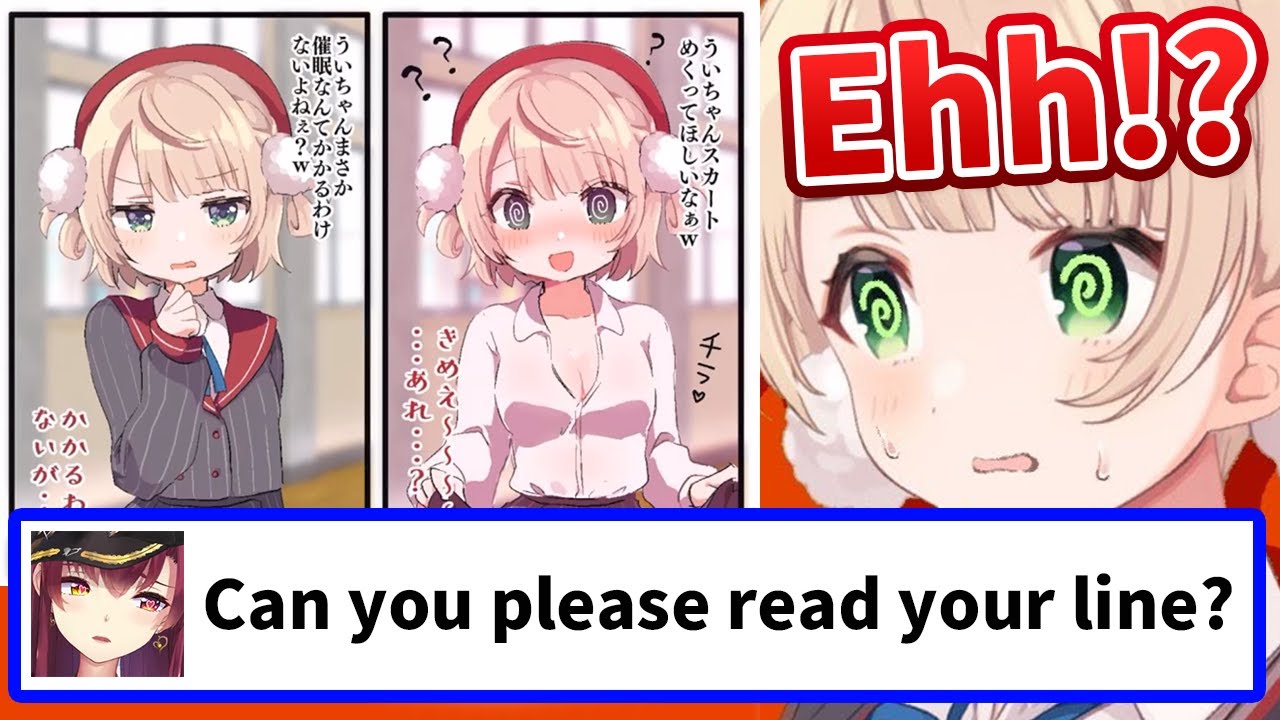 Ui mama shyly reads lines of Marine