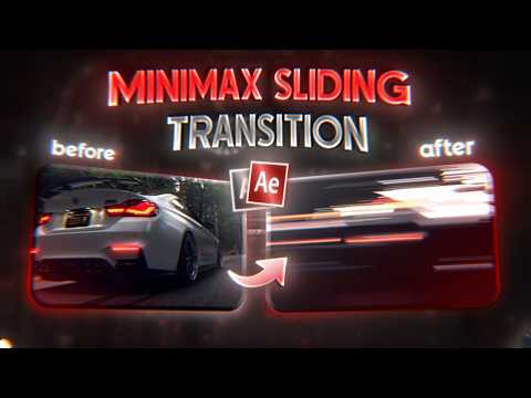 Minimax Sliding Transition Tutorial in After Effects