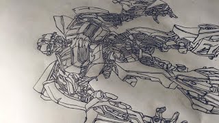 Drawing BumbleBee Transformers AOE