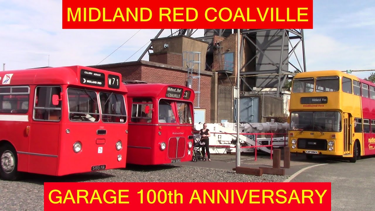 100 years of Midland Red Coalville Garage at Snibston Colliery Park 2025