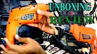 BLACK+DECKER HD555KA50 Drill Machine Unboxing and Review