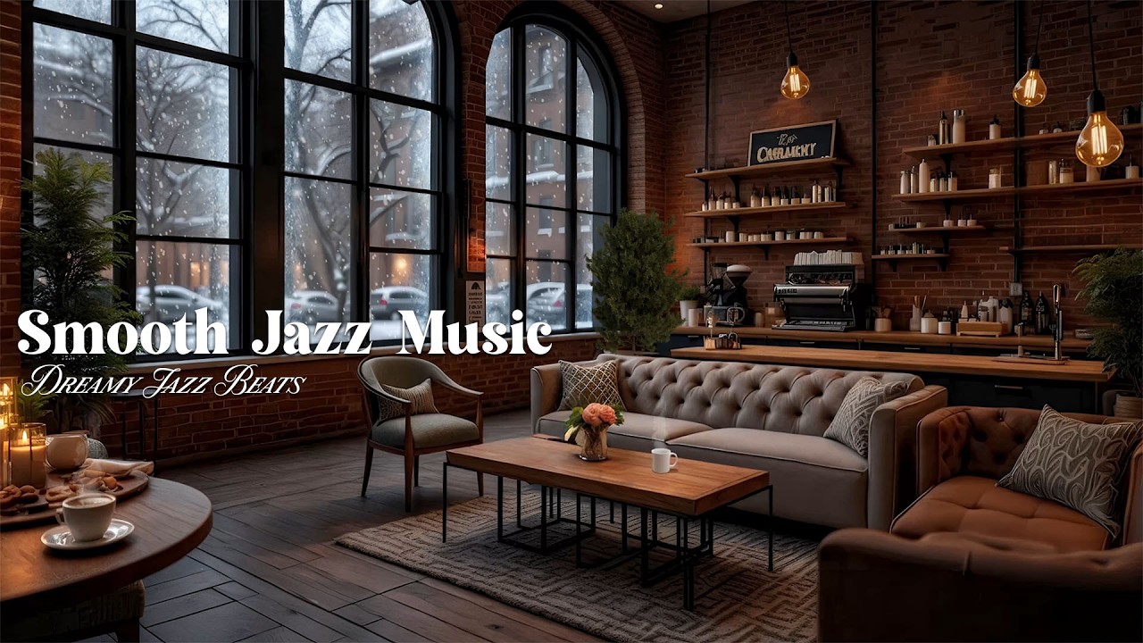 Legant Jazz in a Cozy Winter Café in London ☕ Soft Jazz Piano for Study & focus , Relaxation